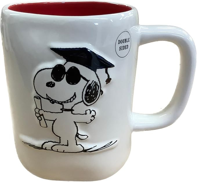 Rae Dunn Peanuts Graduation Coffee Mug, YOU DID IT! - Double Sided Mug | Amazon (US)