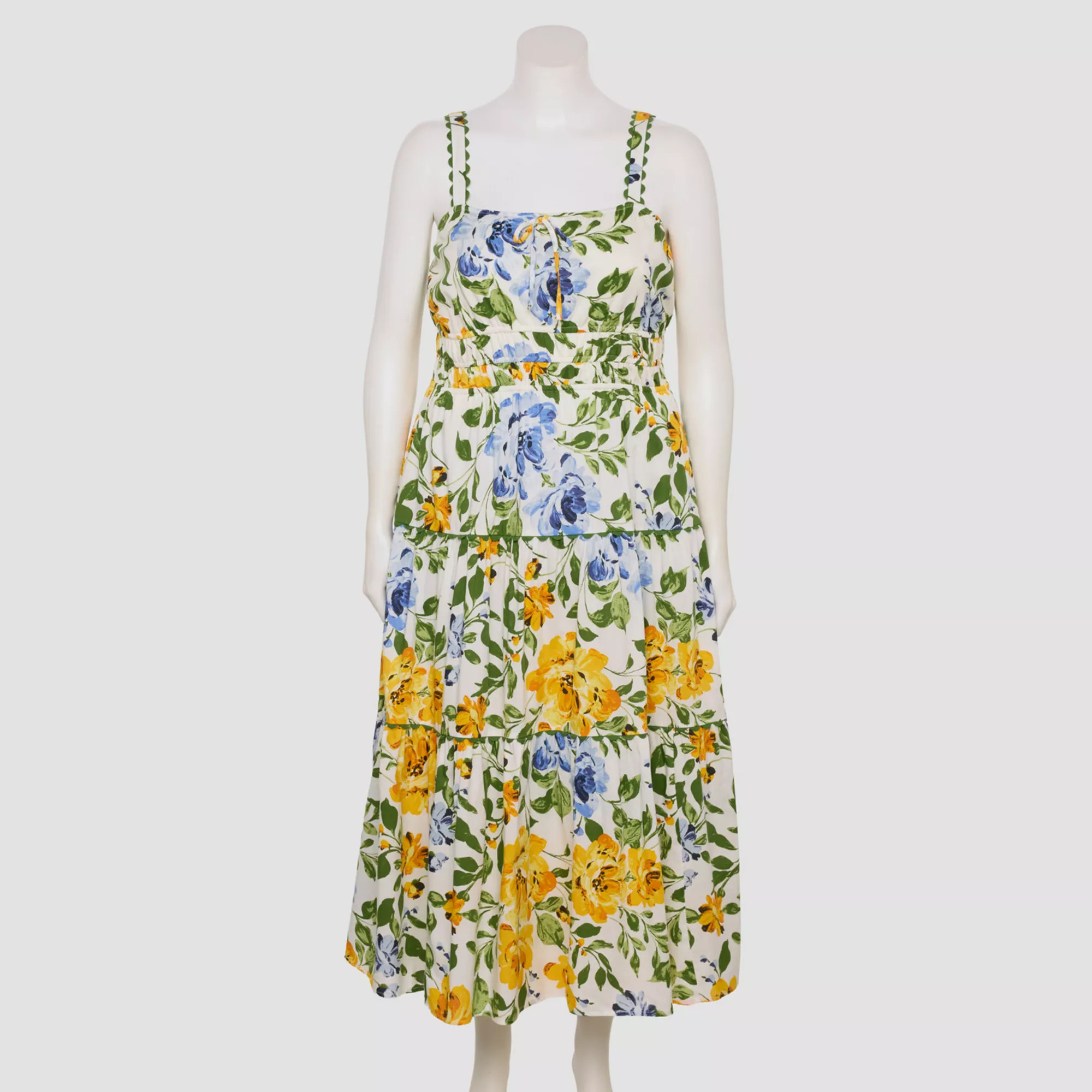 Plus Size LC Lauren Conrad Ric Rac Shirred Maxi Dress | Kohl's