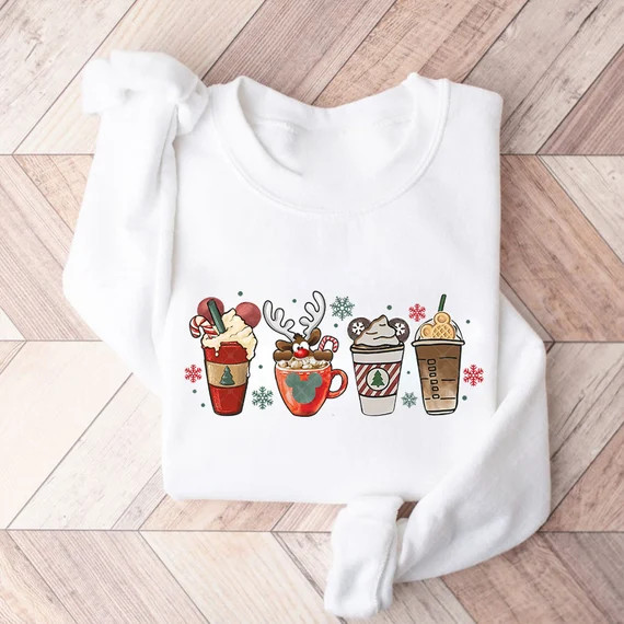 Christmas Coffee Shirt, Cute Christmas Shirt, Christmas Sweater, Christmas Shirt for Women, Cozy ... | Etsy (US)