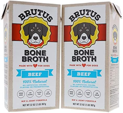Brutus Bone Broth for Dogs | All Natural | Made in USA | Glucosamine & Chondroitin for Healthy Jo... | Amazon (US)