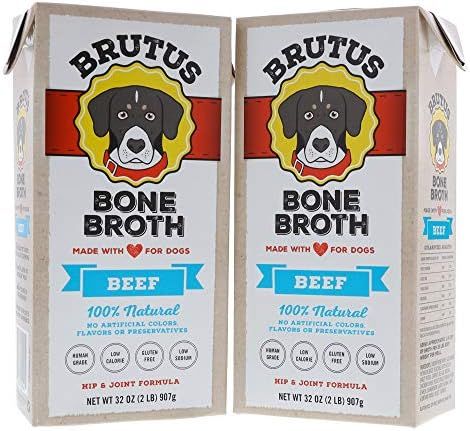 Brutus Bone Broth for Dogs | All Natural | Made in USA | Glucosamine & Chondroitin for Healthy Jo... | Amazon (US)