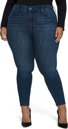 Good American Good Legs Raw Hem Skinny Jeans | Nordstrom | Nordstrom
