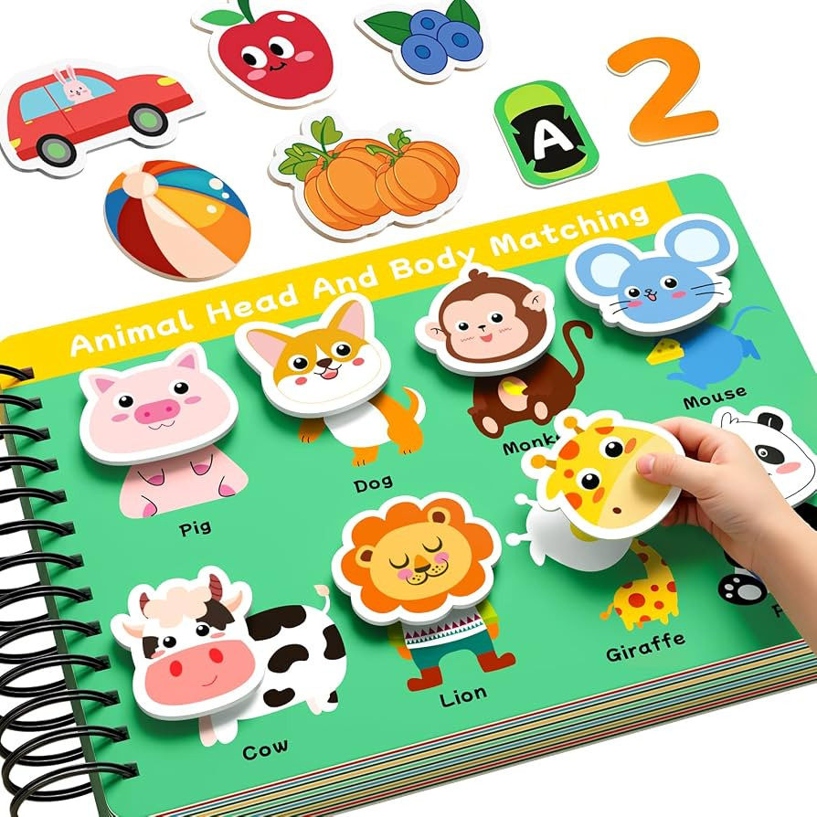 Toddler Busy Book for Toddlers 3-5, Montessori Preschool Learning Activities, Quiet Activity Book... | Amazon (US)