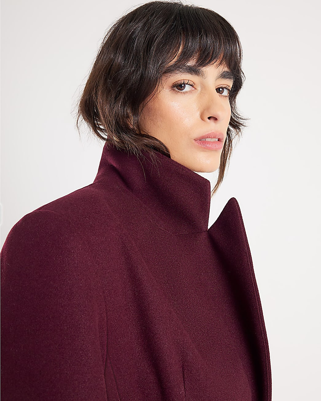 Red Tailored Belted Coat | River Island UK & IE