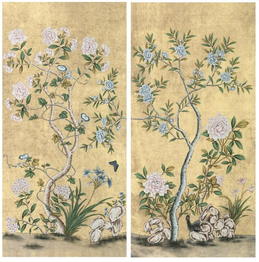 A Set of 18th Century Style Chinoiserie Wall Panels, Vintage , Antique Style, Interior Wall Decor... | Etsy (US)