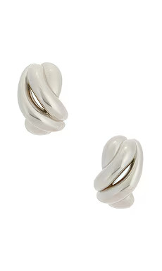Roxanne Assoulin Knot Earrings in Silver from Revolve.com | Revolve Clothing (Global)