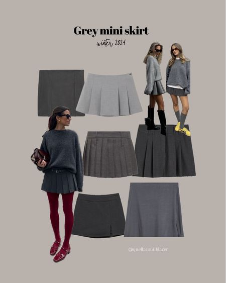 TREND ALERT : Grey mini skirt 

Minigonna grigia, inverno 2024, minigonna a pieghe, minigonne, gonne, outfit con gonna, mini skirt outfit idea, grey skirt 

#LTKstyletip #LTKMostLoved #LTKeurope