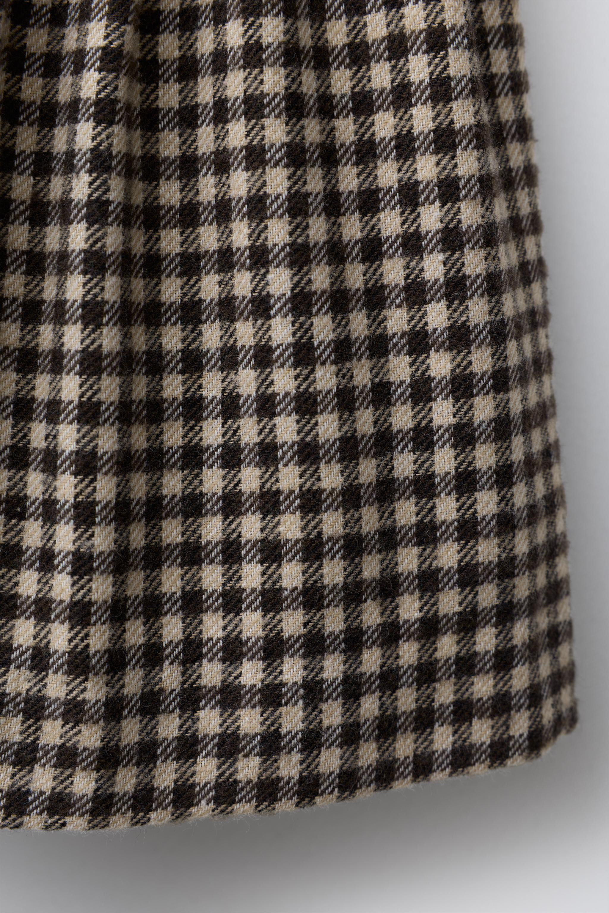 GINGHAM SOFT SKIRT | Zara US