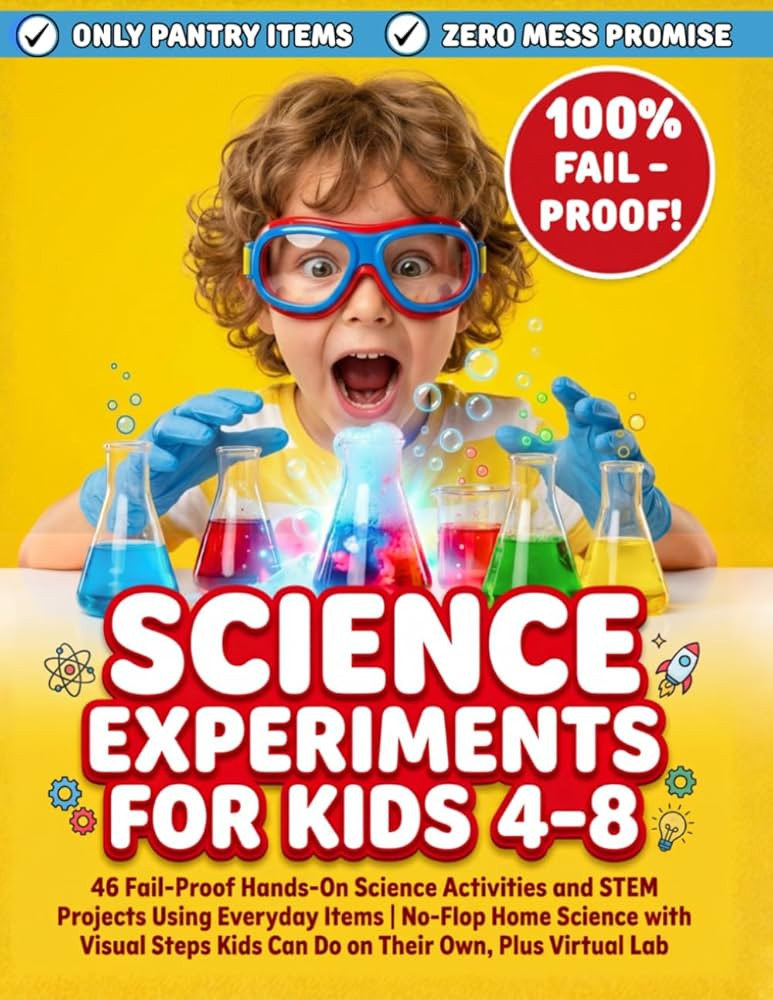 Science Experiments for Kids 4-8: 46 Fail-Proof Hands-On Science Activities and STEM Projects Usi... | Amazon (US)