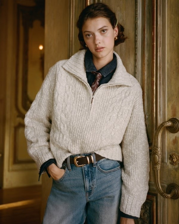 The perfect cable knit sweater outfit for cozy fall days. 🍁🍂🤎

This Abercrombie & Fitch cable knit half zip sweater pairs effortlessly with relaxed blue jeans, a leather belt and layered collared shirt for an elevated preppy look. 

Save this outfit for half zip sweater outfits, fall outfit ideas, cable knit sweaters, cozy fall fashion, preppy outfits, casual chic style, Abercrombie outfits and everyday autumn wardrobe inspiration.

woman’s fall fashion, cable knit sweater outfit, half zip sweater women, half zip sweater outfit, cable knit sweater women, fall sweater outfit, cozy fall outfits, Abercrombie sweater, Abercrombie outfits, fall outfits women, preppy fall outfits, sweater and jeans outfit, casual fall outfit, neutral sweater outfit, autumn fashion, cozy sweater outfit, elevated casual style

#LTKootd #LTKgrwm #LTKSeasonal