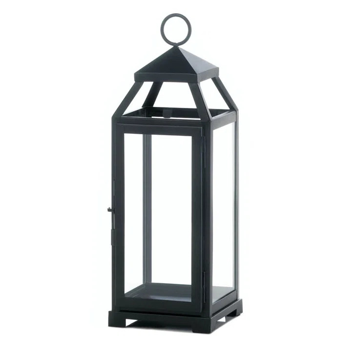 La Lean and Sleek Iron and Glass Lantern | Wayfair North America