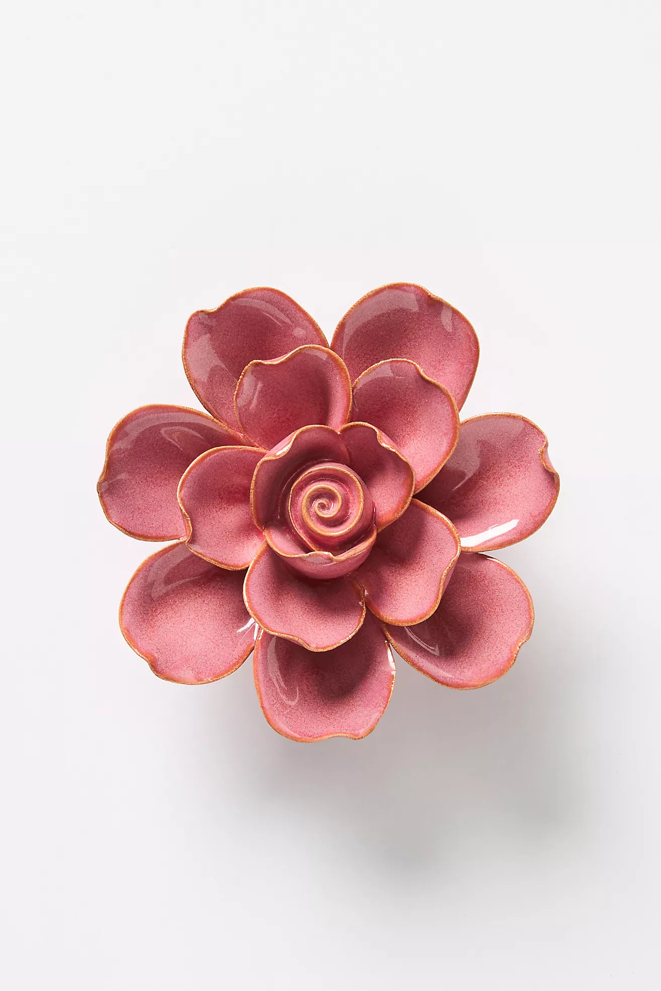 Pink Ceramic Flower Gallery Wall Charm | Anthropologie (US)