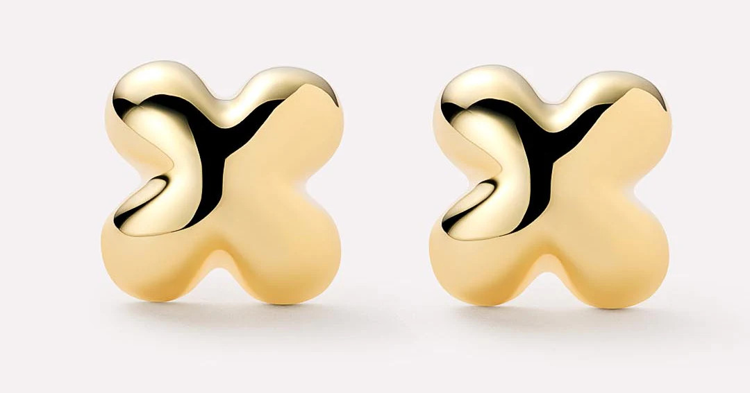 Gold Stud Earrings - Cassia | Ana Luisa