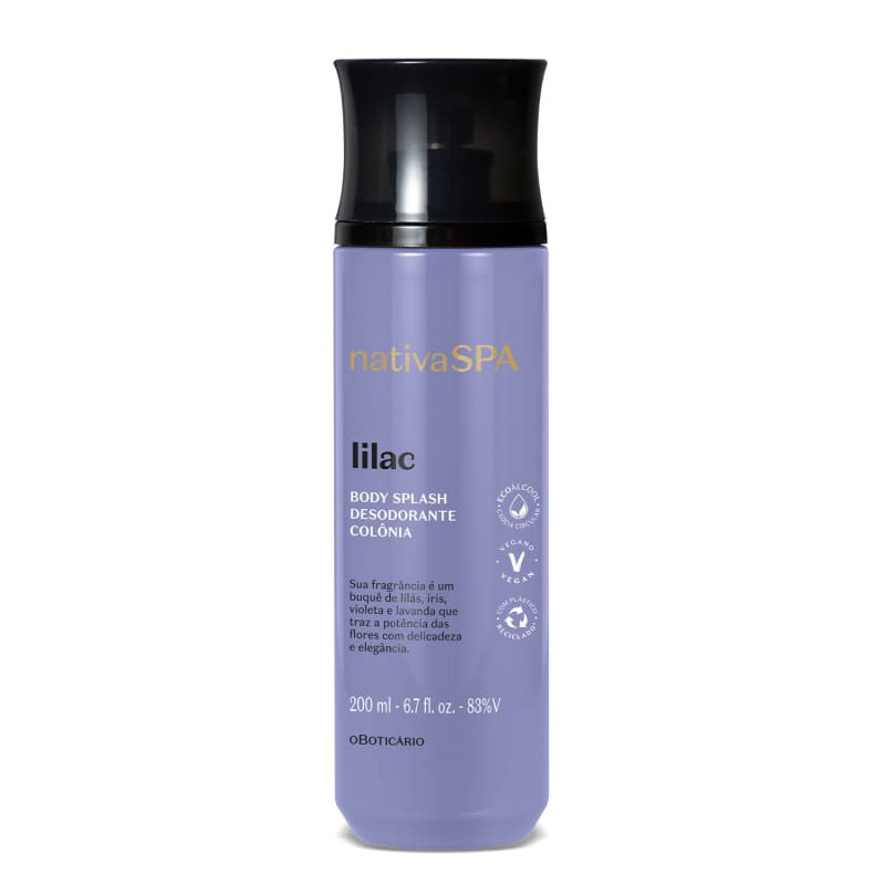 Nativa Spa Lilac Body Splash Desodorante Colônia 200ml | oBoticario (BR)