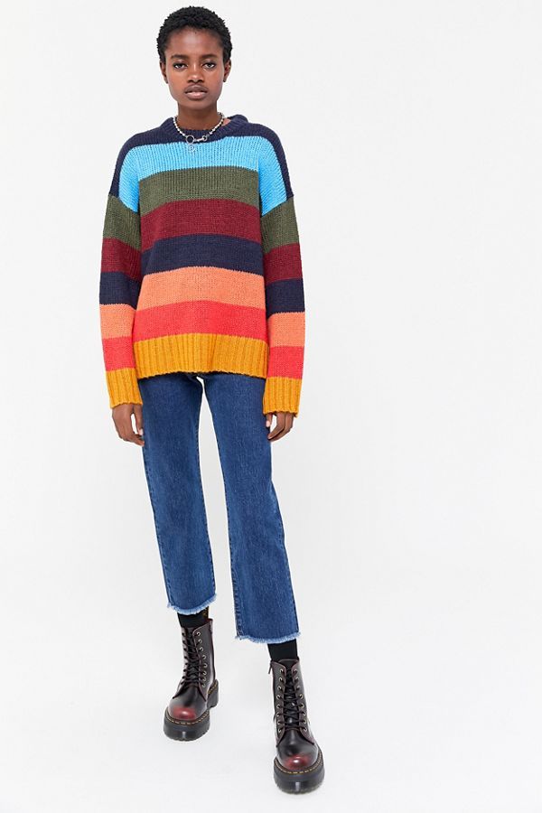 UO Bobby Boyfriend Striped Crew-Neck Sweater | Urban Outfitters (US and RoW)