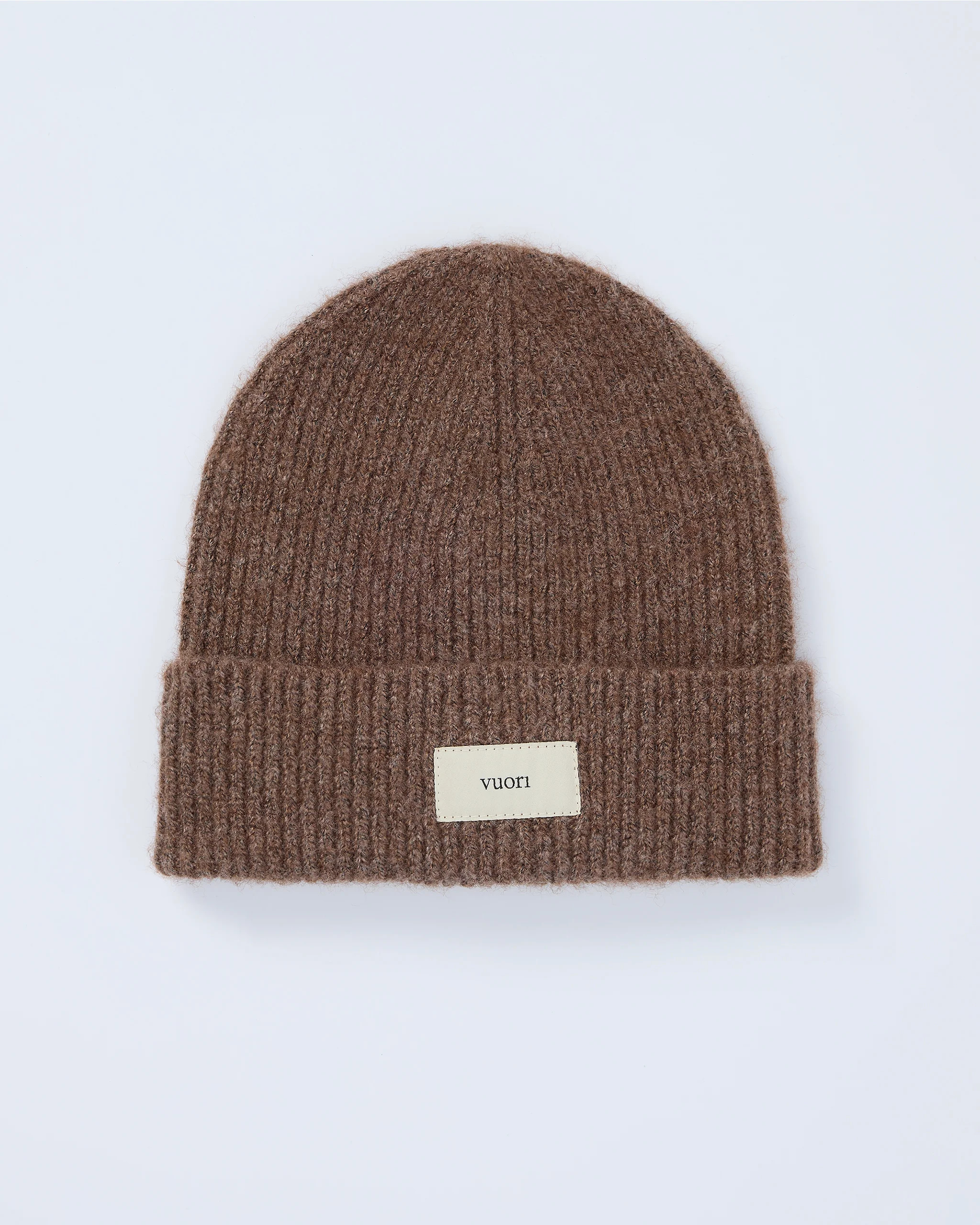 Label Beanie | Natural Heather Ribbed Beanie | Vuori | Vuori Clothing (US & Canada)