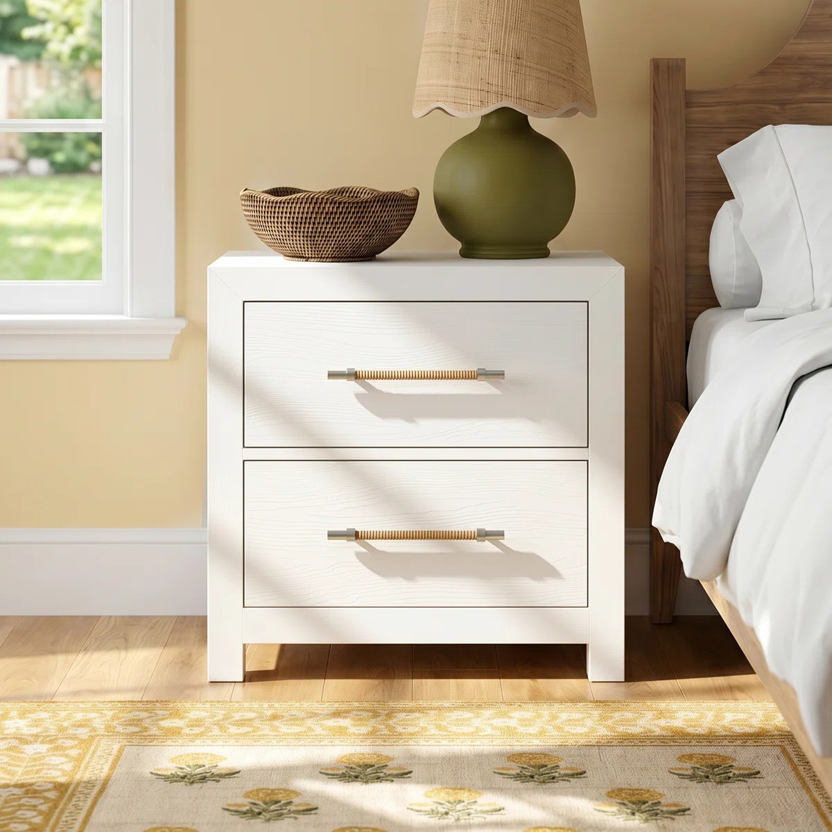 Lana 26'' W Solid Wood Nightstand | Wayfair North America