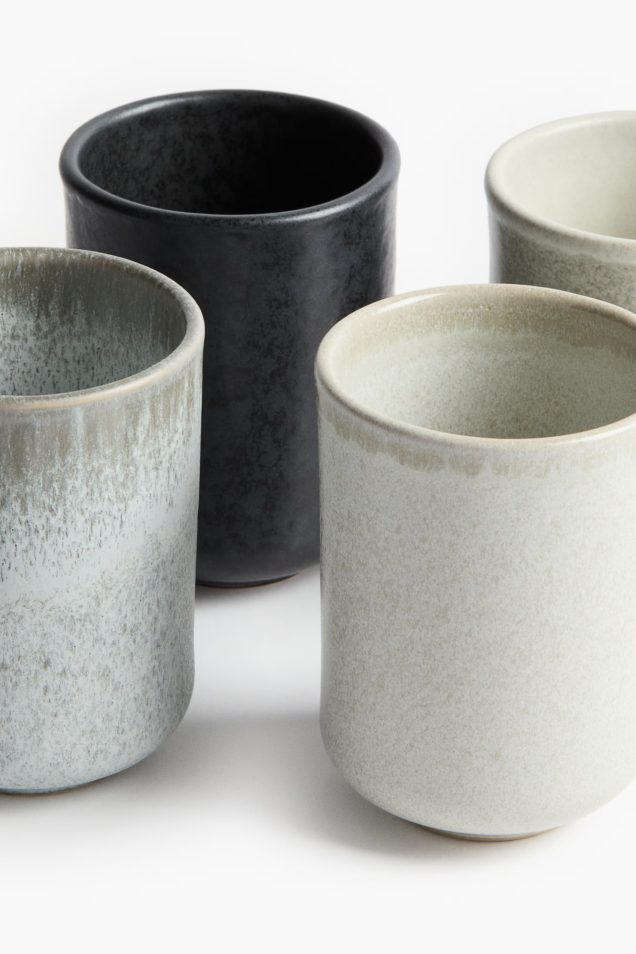 4-Pack Stoneware Mugs | H&M (US + CA)