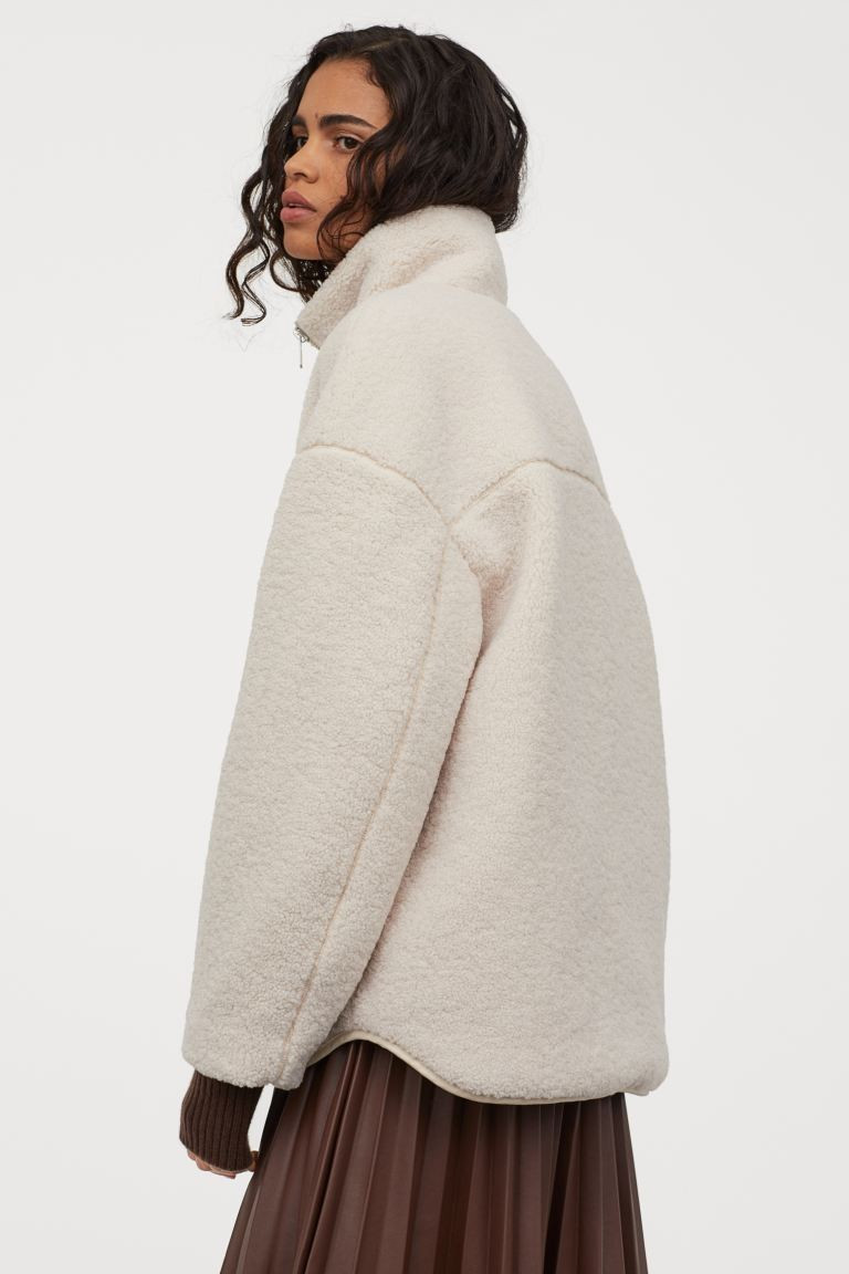 Fleece Jacket with High Collar | H&M (US + CA)
