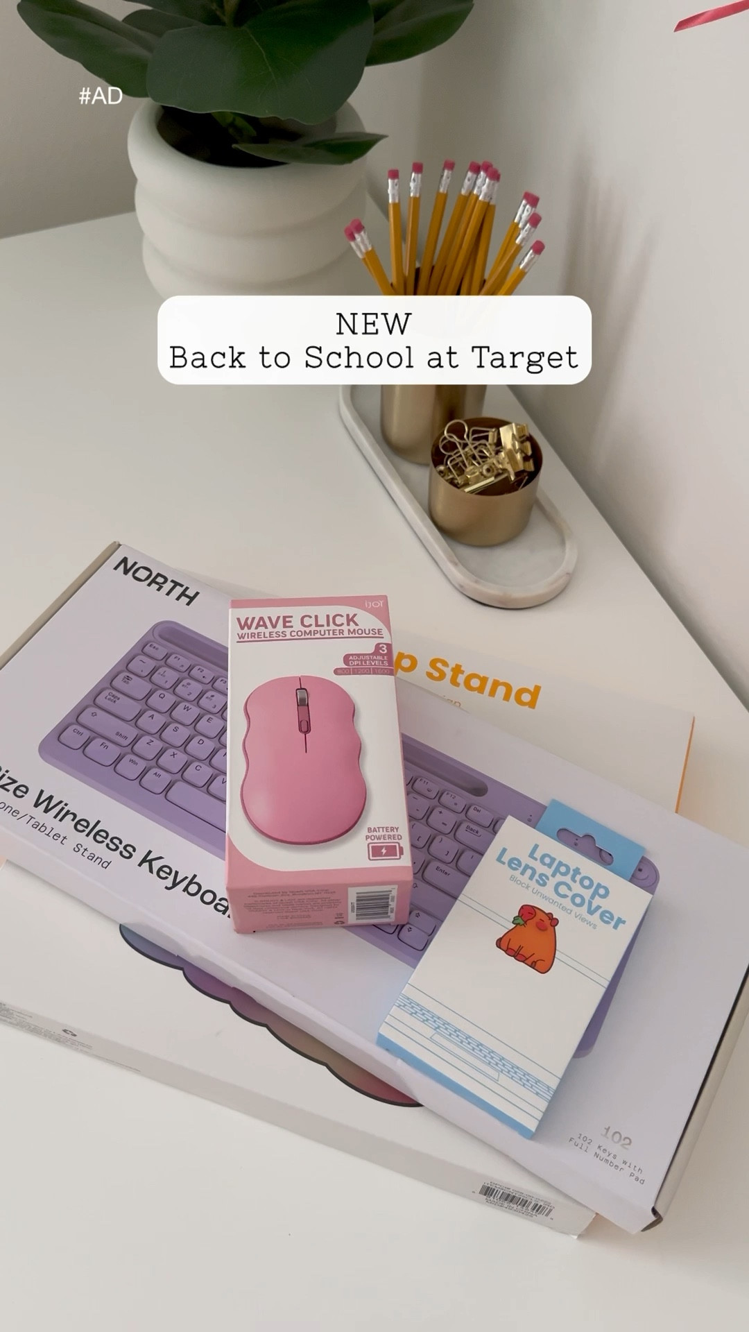 #ad Get your kids ready for the upcoming school year with the coolest laptop accessories NEW at @Target! 🎒✨ From a chic cloud iridescent laptop stand that adds a splash of style to any desk, to the adorable Capybara Camera Cover that ensures privacy, these accessories are both fun and functional. 🌈💻 

The stylish wavy mouse provides ergonomic comfort for those long study sessions, while the Lavender Wireless Keyboard is efficient and sleek, complete with a built-in space for devices.

 Find them in-store at Target and get ready to ace the school year in style!  

#targetpartner #target #LaptopAccessories #BacktoSchool #BacktoCollege #liketkit #ltkfamily #ltkbacktoschool

#LTKKids #LTKHome #LTKFamily