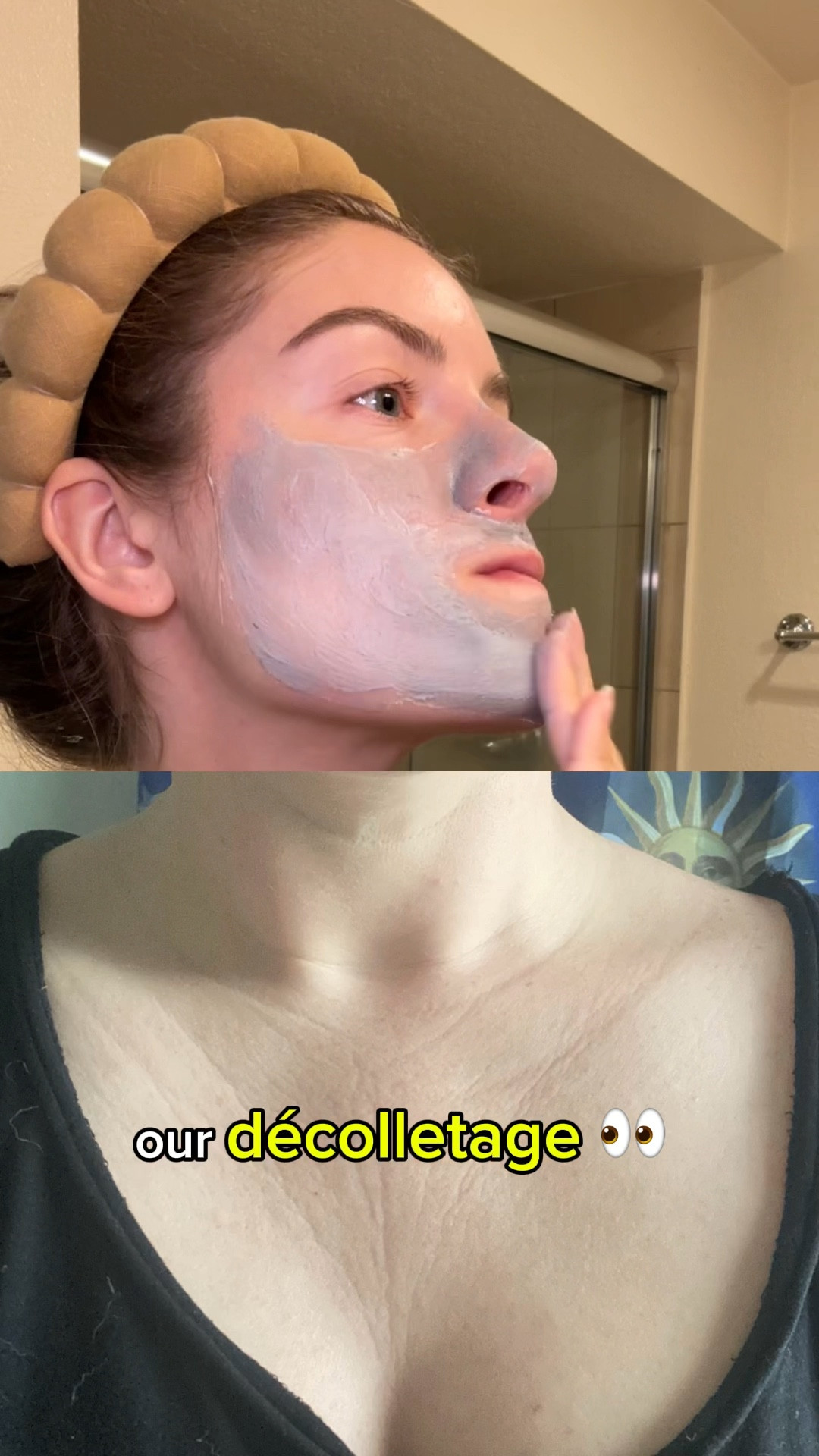 Décolletage spotlight 😋 

Who else didn’t know what a décolletage was until today?! 😂 

I had to look up what it’s called for this video, but I’ve been noticing I’m starting to get wrinkles in this area (both on my neck and chest), so I’ve been focusing more attention on doing skin care all the way down to my chest! 

I do a face mask once a week (like in the vid), but I’ve also been applying all of my skin care products that I use on my face to my neck & chest, as well as using my gua sha on the area 💕

#LTKVideo #LTKBeauty #LTKStyleTip