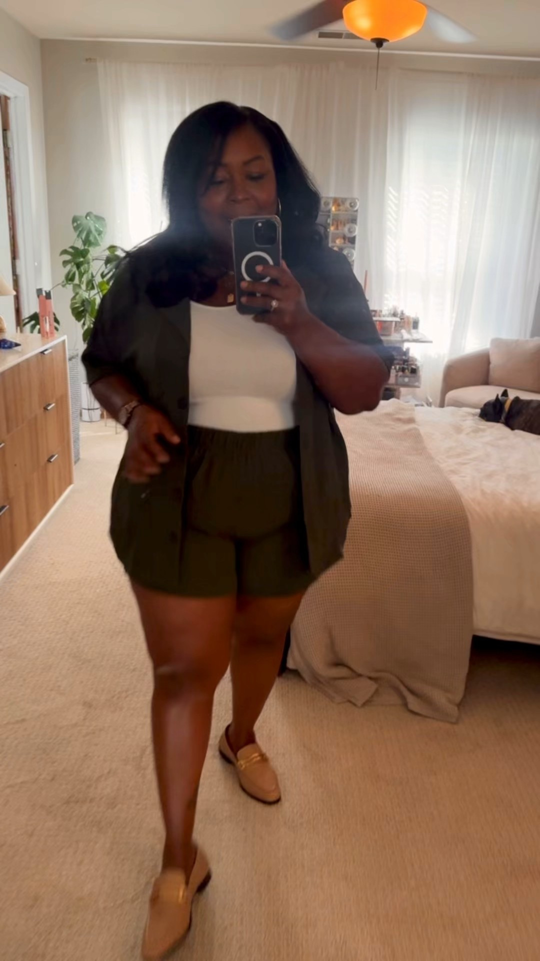 Real outfit, real life and pulled together in just 5 minutes!
This set is under $25 ✨ I’m wearing a size 2XL and love the fit; the shorts are longer in the back, which is great! 👌🏿

The loafers fit perfectly and are so comfortable that they're definitely worth the investment.

This is my favorite fanny pack; I can wear it on my waist or over my shoulder. It’s large enough to hold all of my everyday essentials.

#LTKShoeCrush #LTKTravel #LTKSaleAlert