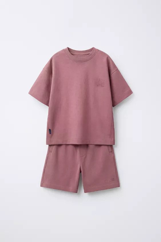 INTERLOCK T-SHIRT AND BERMUDA SET | Zara Canada