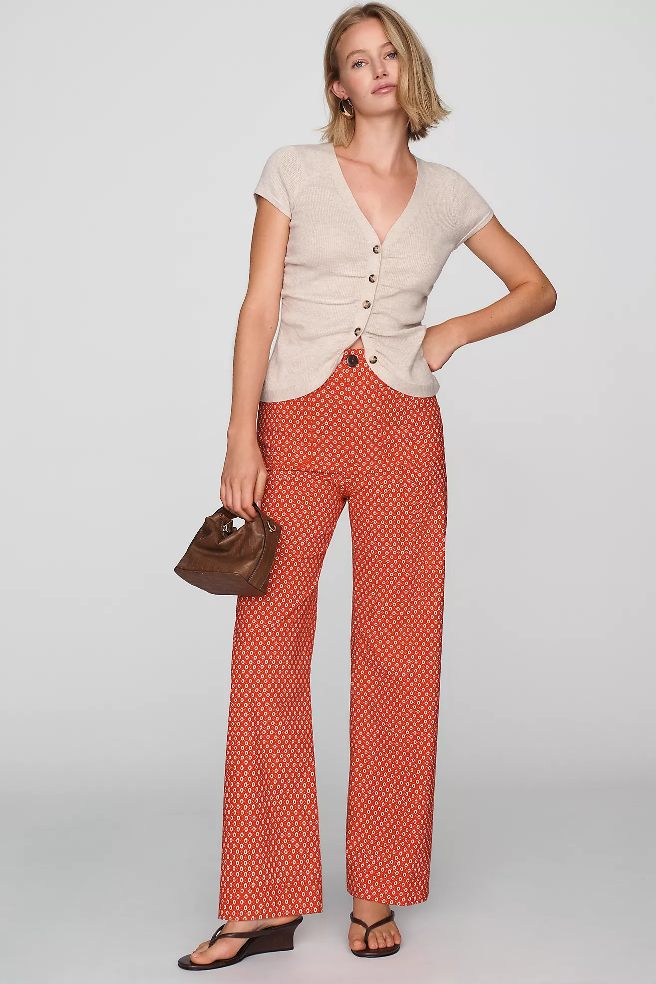 Maeve Colette High-Rise Wide-Leg Full-Length Pants | Anthropologie (US)