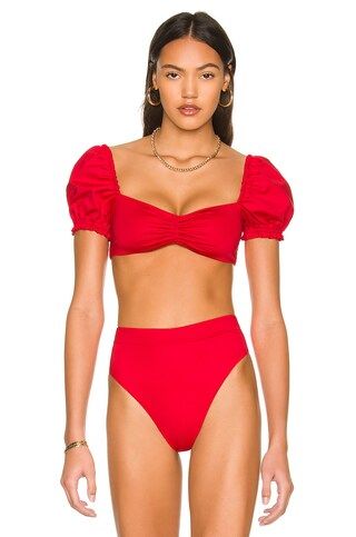 Agua Bendita x REVOLVE Romina Bikini Top in Red from Revolve.com | Revolve Clothing (Global)