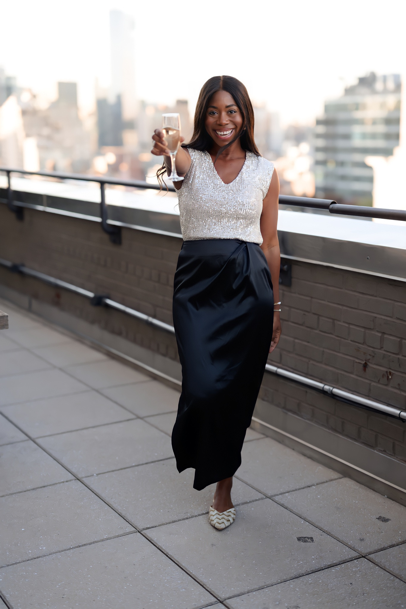 Sequin top and satin maxi skirt combo! I love this for holiday parties or office looks! 

#LTKSeasonal #LTKstyletip #LTKHoliday