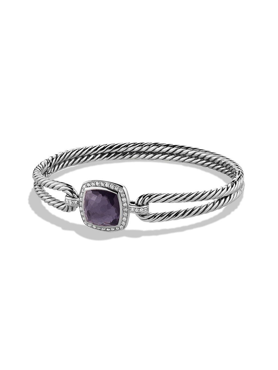 David Yurman Women's Albion Bracelet with Gemstone & Diamonds - Black Orchid - Size Medium | Saks Fifth Avenue