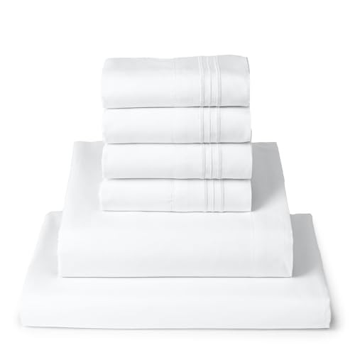 Mellanni Queen Sheets Set - 4 PC Iconic Collection Bedding - Hotel Luxury, Extra Soft, Cooling Be... | Amazon (US)
