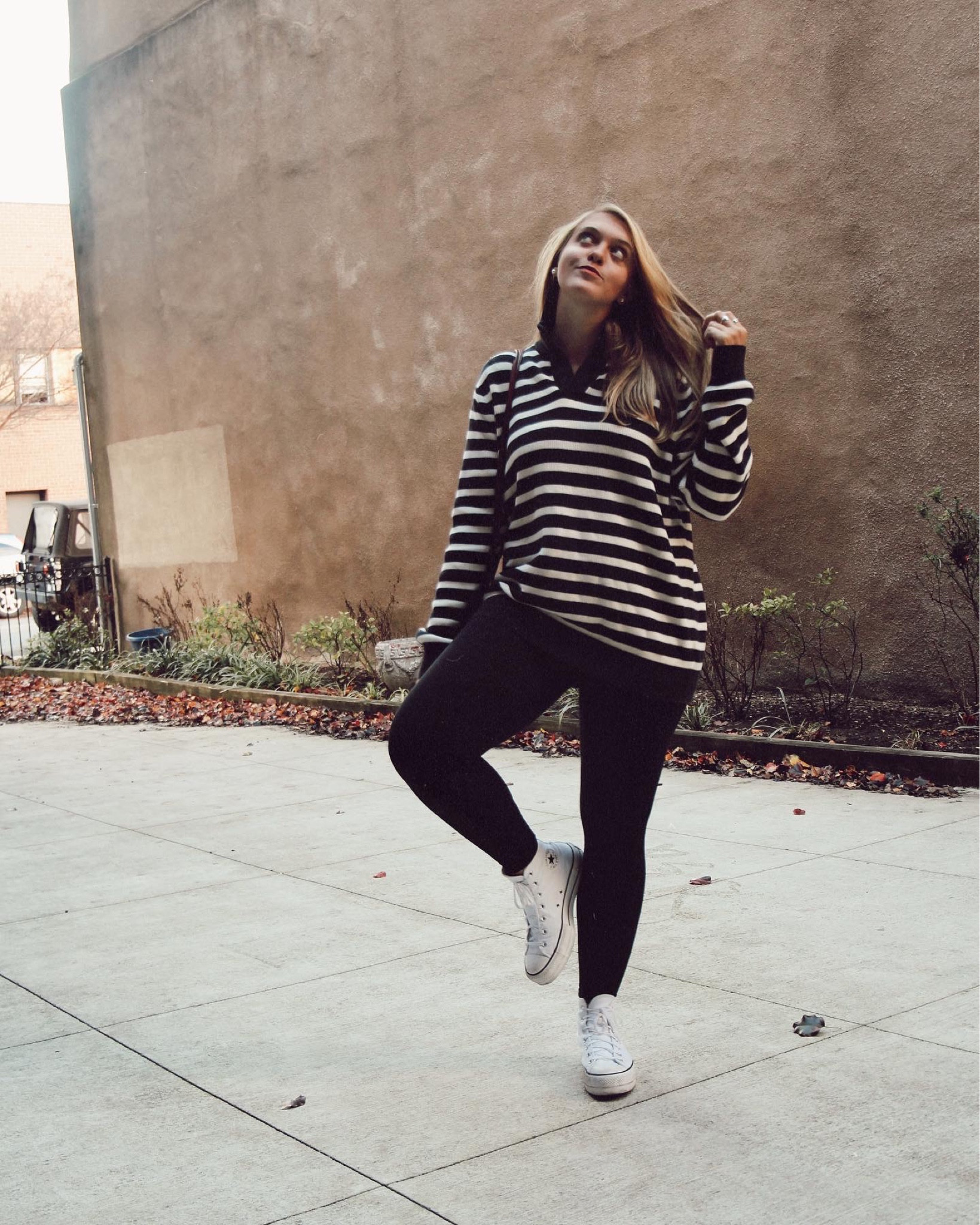 the best time to wear a striped sweater... is when? 