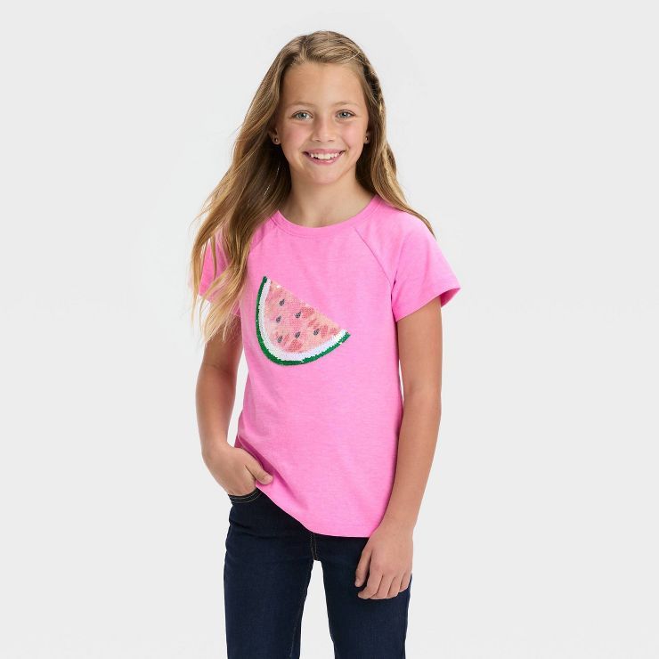 Girls' Flip Sequin Short Sleeve T-Shirt - Cat & Jack™ | Target