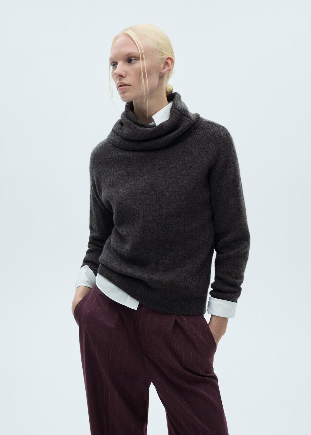 Turtleneck knit sweater - Women | MANGO USA | Mango (US/MX/AU)