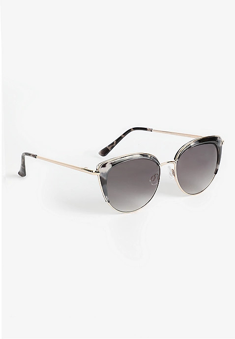 Tortoise Round Cateye Sunglasses | Maurices