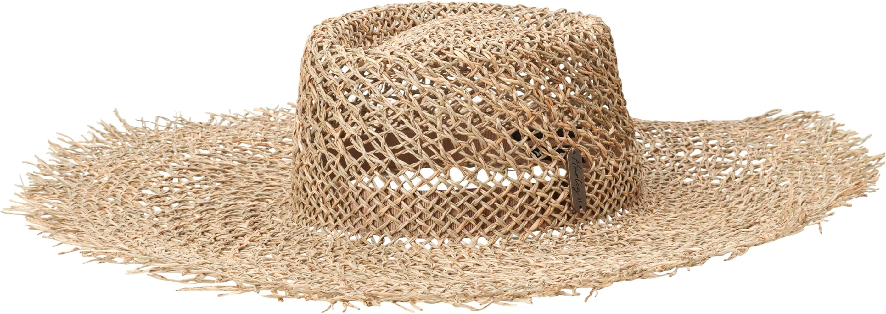 Hurley Women's Straw Hat - Lisbon Open Weave Lifeguard Straw Sun Hat | Amazon (US)