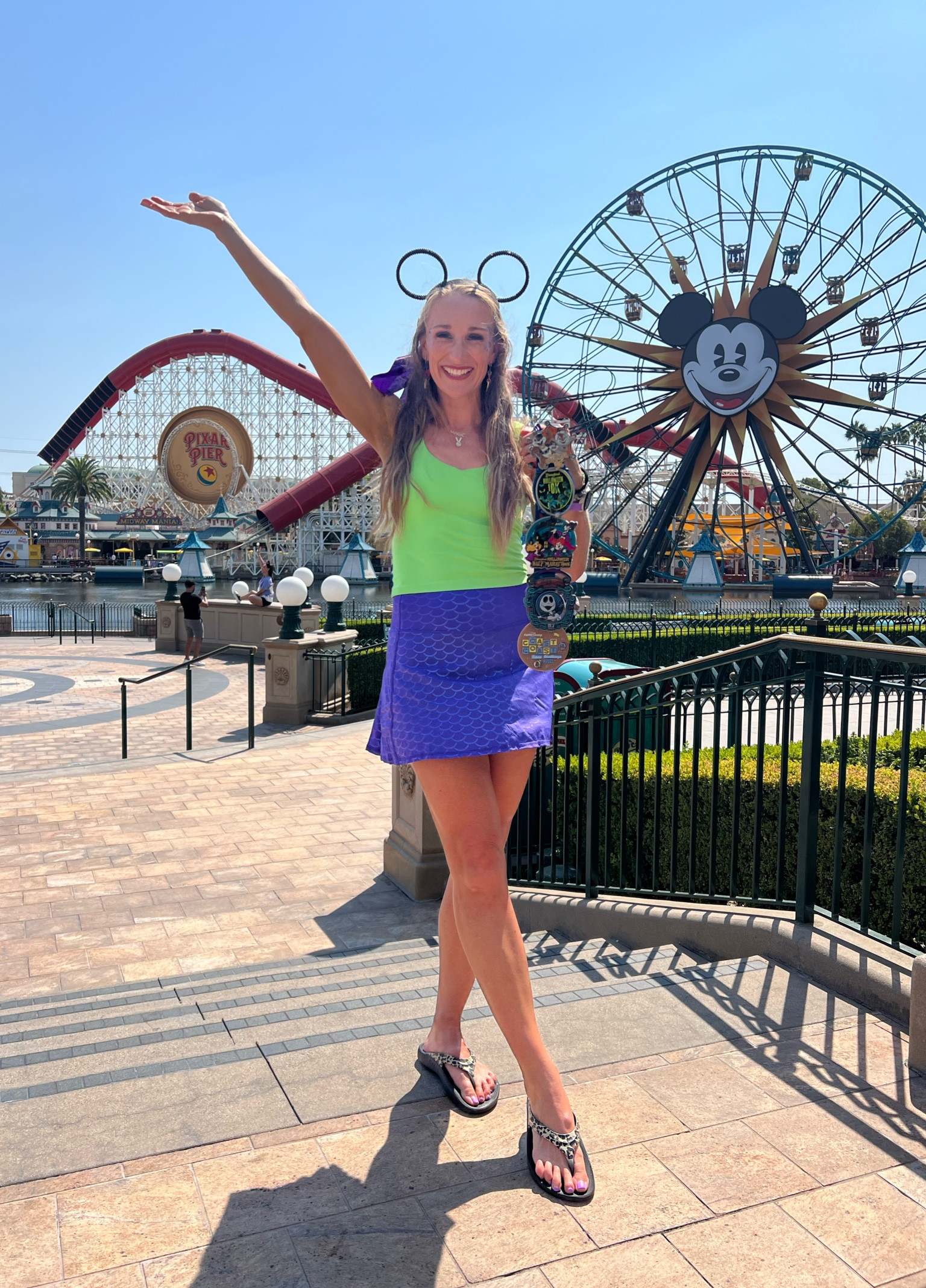 Halloween medal Monday outfit! This skirt is from Crowned Athletics but I’ve tagged a similar purple option. My lime green tank top is one of my faves and comes in multiple colors. I’m in my TTS small. It’s quite fitted, so size up if in between sizes  

#LTKActive #LTKFitness #LTKFindsUnder50