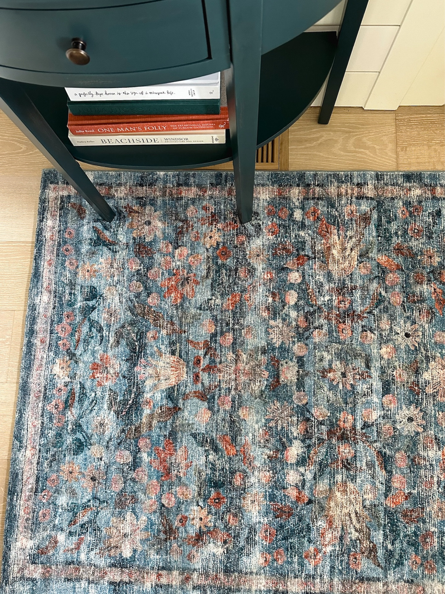 Floral rug with fall colors - autumn entry decorating, foyer table 

#LTKHome #LTKStyleTip #LTKSeasonal