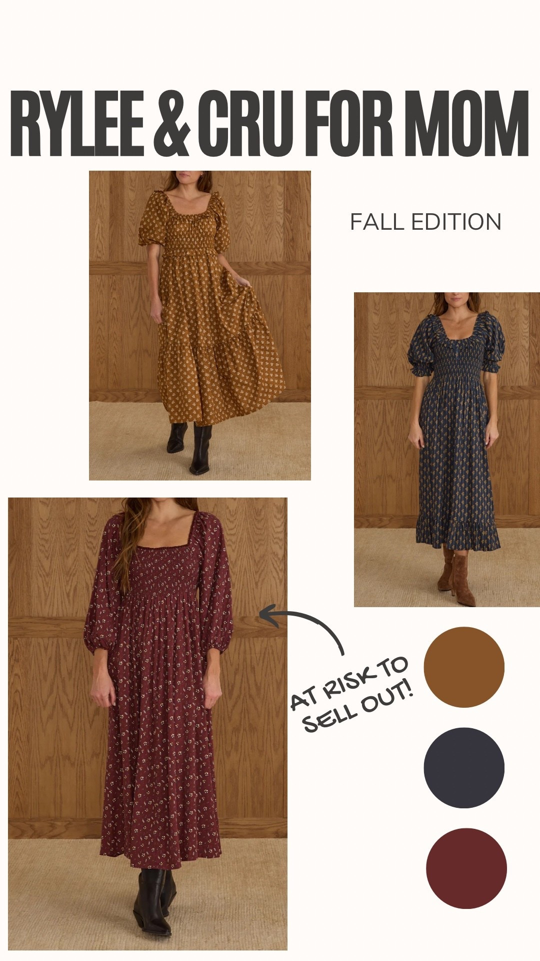 Fall dresses from Rylee and Cru for mom 🍂

#LTKStyleTip #LTKSeasonal
