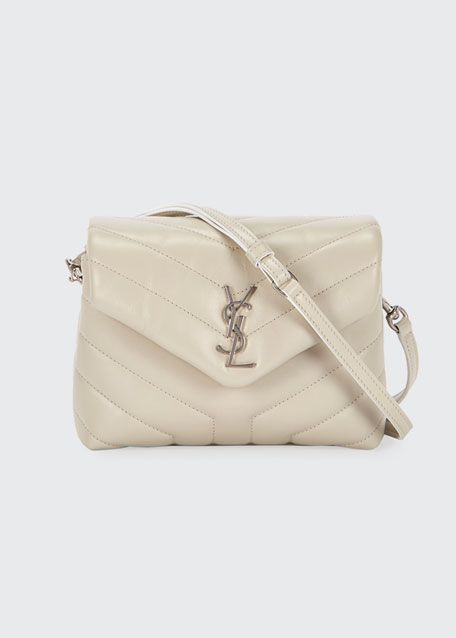 Saint Laurent Loulou Toy Matelasse Calfskin V-Flap Crossbody Bag | Bergdorf Goodman
