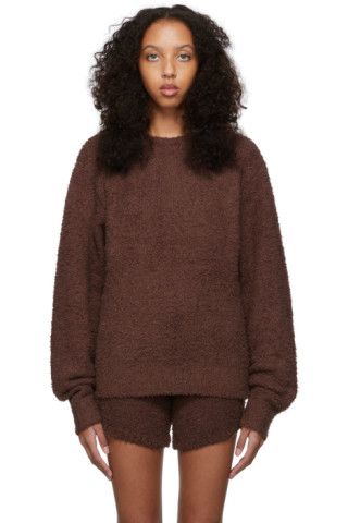 Brown Cozy Knit Pullover Sweater | SSENSE