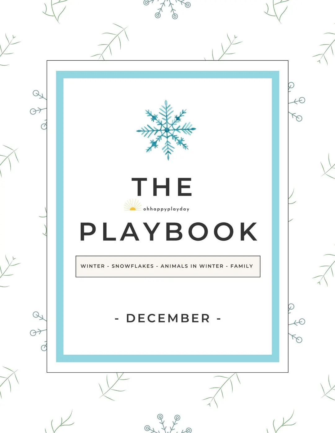 The Playbook - December: Weekly Play-Based Learning Activity Calendar, Book Lists, and Printables | Etsy (US)