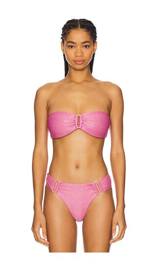 PQ Detail Bandeau Bikini Top in Pink. - size M | Revolve Clothing (Global)