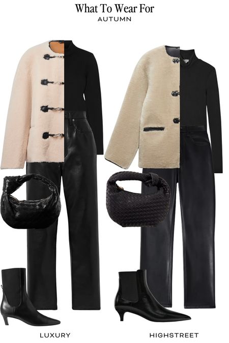 Autumn: Luxury vs Highstreet 

Toteme jacket, mango trench faux fur coat, leather trousers, Abercrombie, heeled boots, netaporter, bottega veneta clutch 

#LTKeurope #LTKSeasonal #LTKstyletip