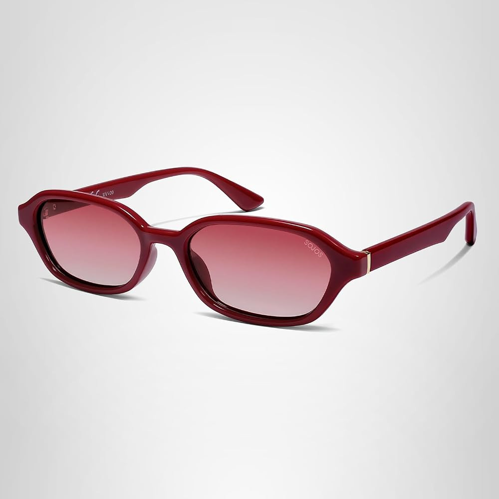 SOJOS Retro Rectangle Polarized Sunglasses for Women Men Trendy Hexagon Narrow Chic Y2K Sunnies S... | Amazon (US)