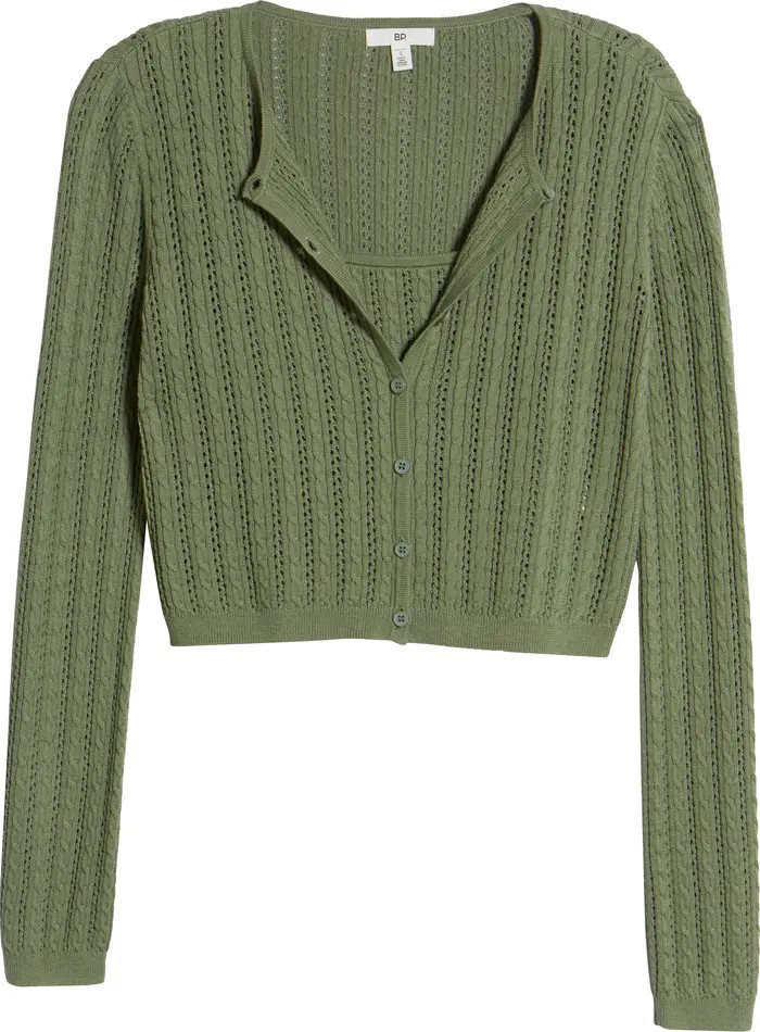 Cable Knit Tank & Cardigan Set | Nordstrom