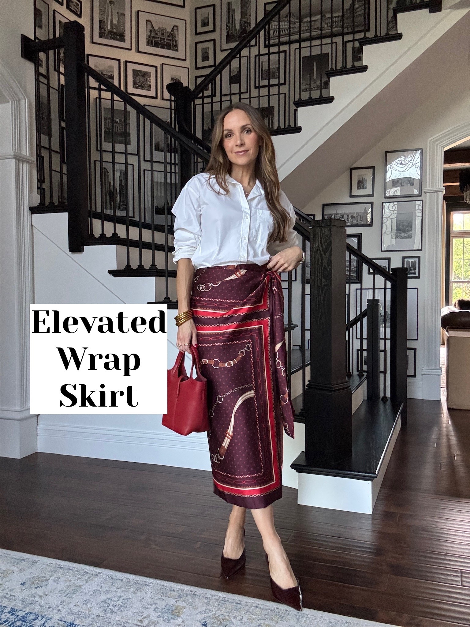 Absolutely love this wrap skirt- so flattering and perfect for fall! Get your true size @anntaylor