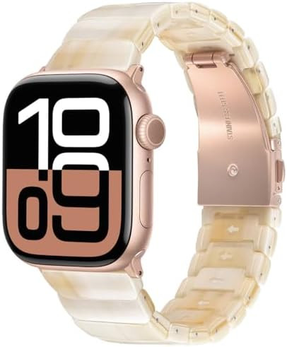 V-MORO Resin Band Compatible with Apple Watch Series 11/10 41mm/40mm/38mm/42mm Fashion Cute Strap... | Amazon (US)