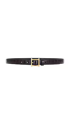 Helsa Logo Mini Waist Belt in Brown Croco from Revolve.com | Revolve Clothing (Global)